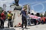 A protest began on Nikola Pasic Square at noon on the occasion of May Day and the conditions in which workers in Serbia work, and representatives of the coalition Moramo and the united branch union Nezavisnost called for a protest walk.Na Trgu Niko