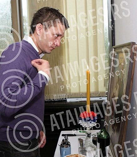The wake of the Football Club Partizan - The beginning of St. John the Cross and the Baptist of the Lord.Slava Fudbalskog kluba Partizan - Zacece svetog Jovana Pretece i Krstitelja Gospodnjeg