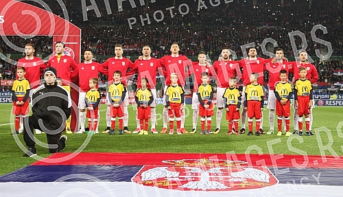 FIFA World Cup qualification match between Serbia and Austria held at Ernst Happel stadium. Utakmica kvalifikacija za Svetsko prvenstvo u fudbalu izmedju Srbije i Austrije odrzana na Ernst Hapel stadionu. 