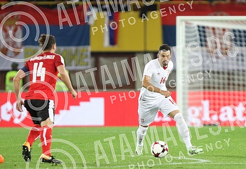 FIFA World Cup qualification match between Serbia and Austria held at Ernst Happel stadium. Utakmica kvalifikacija za Svetsko prvenstvo u fudbalu izmedju Srbije i Austrije odrzana na Ernst Hapel stadionu. 