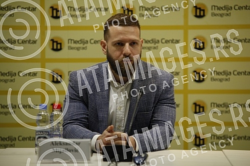 The press conference of the Let's Not Drown Belgrade initiative on the occasion of the announcement of the Protest against State Crime, which is scheduled for Saturday, October 16, at 12 o'clock, in front of the Republic Public Prosecutor's Office.