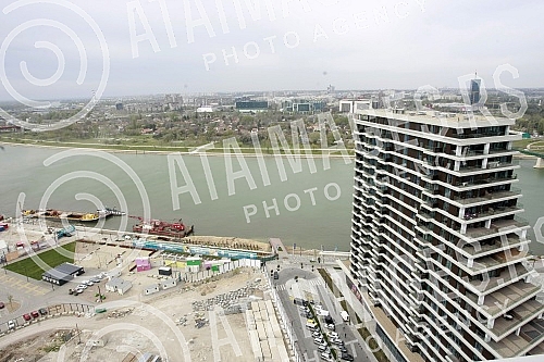 President of Republic of Serbia visit Belgrade Waterfront.Predsednik Republike Srbije Aleksandar Vucic posetio radove na Beogradu na vodi.