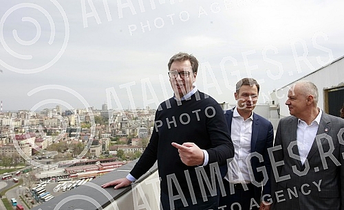 President of Republic of Serbia visit Belgrade Waterfront.Predsednik Republike Srbije Aleksandar Vucic posetio radove na Beogradu na vodi.