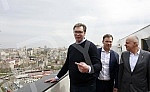 President of Republic of Serbia visit Belgrade Waterfront.Predsednik Republike Srbije Aleksandar Vucic posetio radove na Beogradu na vodi.