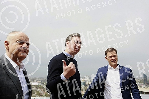 President of Republic of Serbia visit Belgrade Waterfront.Predsednik Republike Srbije Aleksandar Vucic posetio radove na Beogradu na vodi.