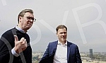 President of Republic of Serbia visit Belgrade Waterfront.Predsednik Republike Srbije Aleksandar Vucic posetio radove na Beogradu na vodi.
