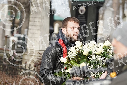 Burial of journalist Ksenija Vucic at the New Cemetery.Sahrana novinarke Ksenije Vucic na Novom groblju.