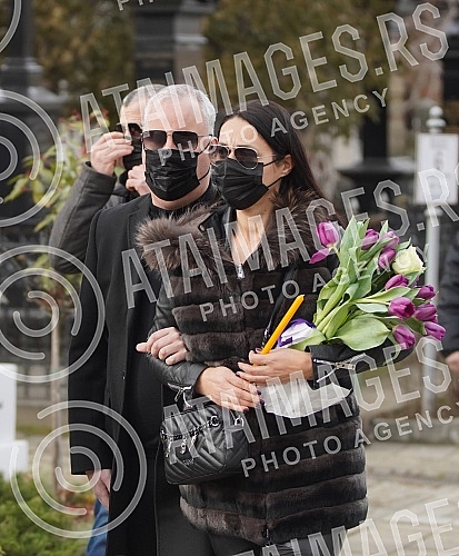 Burial of journalist Ksenija Vucic at the New Cemetery.Sahrana novinarke Ksenije Vucic na Novom groblju.
