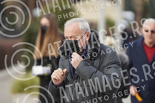 Burial of journalist Ksenija Vucic at the New Cemetery.Sahrana novinarke Ksenije Vucic na Novom groblju.