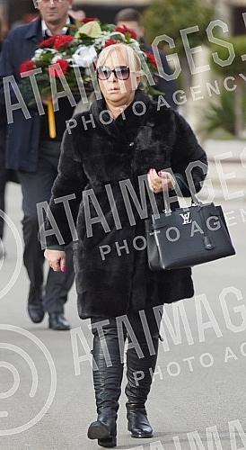 Burial of journalist Ksenija Vucic at the New Cemetery.Sahrana novinarke Ksenije Vucic na Novom groblju.