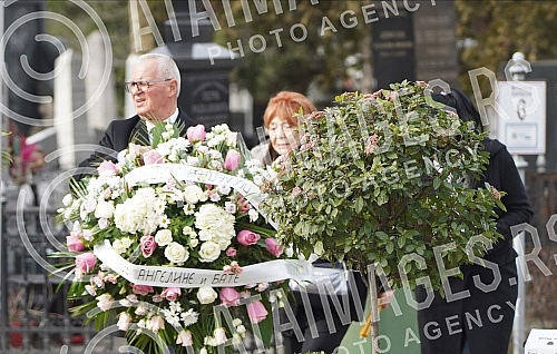 Burial of journalist Ksenija Vucic at the New Cemetery.Sahrana novinarke Ksenije Vucic na Novom groblju.
