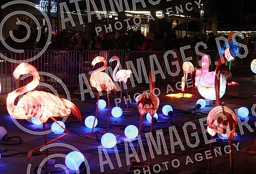 The celebration of the beginning of the Chinese New Year - the year of the tiger began with a festive fireworks display at 5 pm (ie at midnight Beijing time) on the Sava Promenade, in front of the Belgrade Gallery.Obelezavanje pocetka Kineske nove 