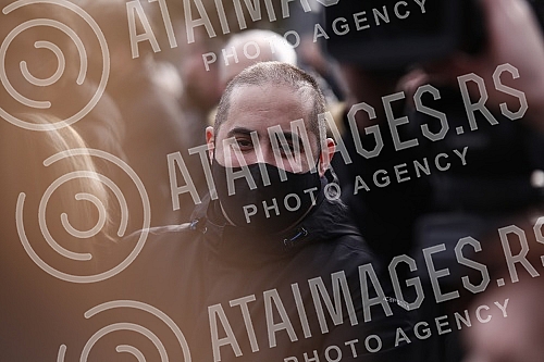 Burial of journalist Ksenija Vucic at the New Cemetery.Sahrana novinarke Ksenije Vucic na Novom groblju.