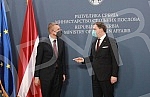 Meeting of the Minister of Foreign Affairs of Latvia Edgar Rinkevics with the Minister of Foreign Affairs of Serbia Nikola Selakovic was held at the Ministry of Foreign Affairs.Sastanak ministar spoljnih poslova Letonije Edgara Rinkevicsa sa minist