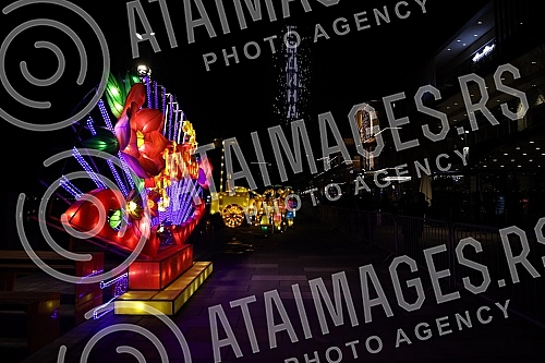 The celebration of the beginning of the Chinese New Year - the year of the tiger began with a festive fireworks display at 5 pm (ie at midnight Beijing time) on the Sava Promenade, in front of the Belgrade Gallery.Obelezavanje pocetka Kineske nove 