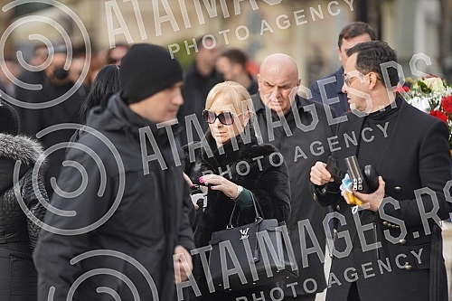 Burial of journalist Ksenija Vucic at the New Cemetery.Sahrana novinarke Ksenije Vucic na Novom groblju.