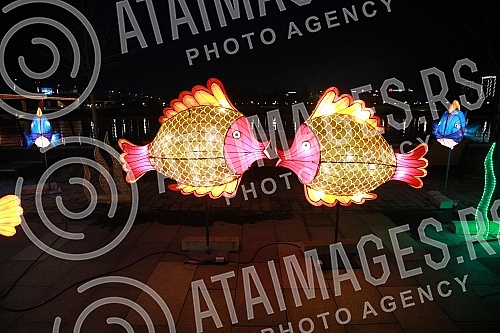 The celebration of the beginning of the Chinese New Year - the year of the tiger began with a festive fireworks display at 5 pm (ie at midnight Beijing time) on the Sava Promenade, in front of the Belgrade Gallery.Obelezavanje pocetka Kineske nove 