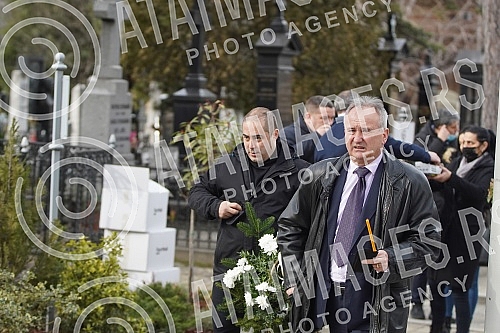 Burial of journalist Ksenija Vucic at the New Cemetery.Sahrana novinarke Ksenije Vucic na Novom groblju.