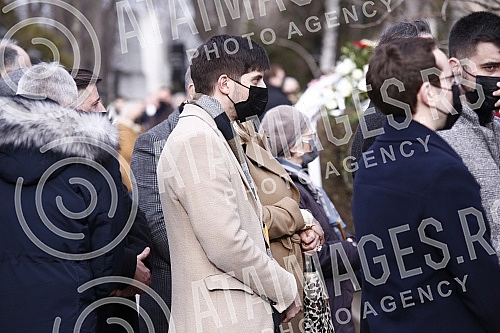 Burial of journalist Ksenija Vucic at the New Cemetery.Sahrana novinarke Ksenije Vucic na Novom groblju.