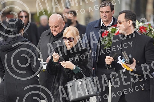 Burial of journalist Ksenija Vucic at the New Cemetery.Sahrana novinarke Ksenije Vucic na Novom groblju.