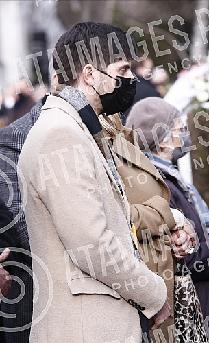 Burial of journalist Ksenija Vucic at the New Cemetery.Sahrana novinarke Ksenije Vucic na Novom groblju.