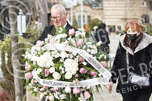 Burial of journalist Ksenija Vucic at the New Cemetery.Sahrana novinarke Ksenije Vucic na Novom groblju.