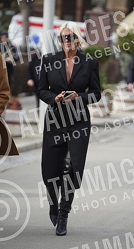 Burial of journalist Ksenija Vucic at the New Cemetery.Sahrana novinarke Ksenije Vucic na Novom groblju.