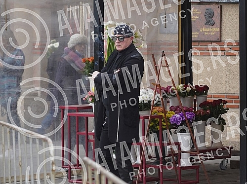 Burial of journalist Ksenija Vucic at the New Cemetery.Sahrana novinarke Ksenije Vucic na Novom groblju.