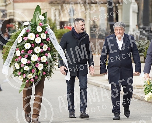 Burial of journalist Ksenija Vucic at the New Cemetery.Sahrana novinarke Ksenije Vucic na Novom groblju.