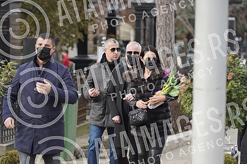 Burial of journalist Ksenija Vucic at the New Cemetery.Sahrana novinarke Ksenije Vucic na Novom groblju.