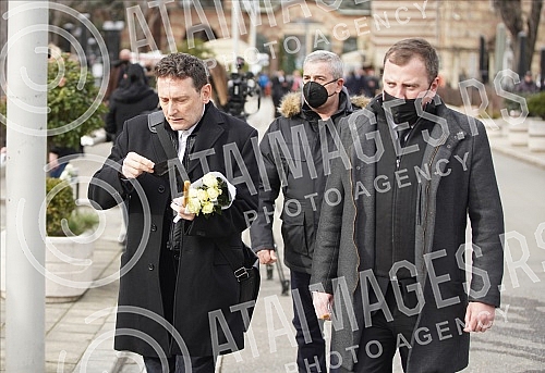 Burial of journalist Ksenija Vucic at the New Cemetery.Sahrana novinarke Ksenije Vucic na Novom groblju.