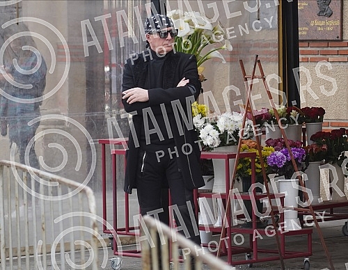 Burial of journalist Ksenija Vucic at the New Cemetery.Sahrana novinarke Ksenije Vucic na Novom groblju.