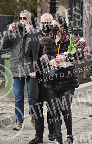 Burial of journalist Ksenija Vucic at the New Cemetery.Sahrana novinarke Ksenije Vucic na Novom groblju.