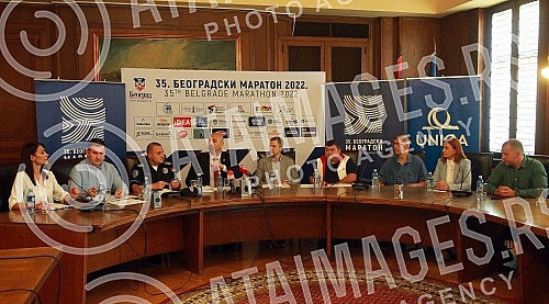 A press conference was held in the Old Palace on the occasion of the 35th Belgrade Marathon.U Starom dvoru odrzana je konferencija za medije povodom 35. Beogradskog maratona. 