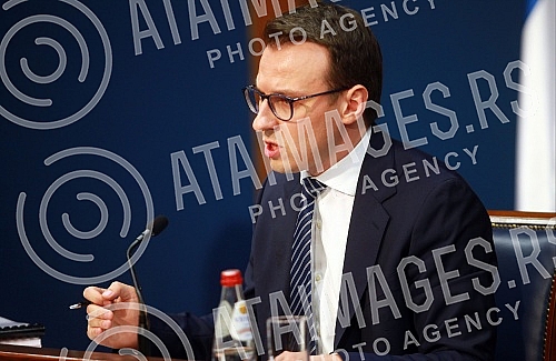 Director of the Office for Kosovo and Metohija, Petar Petkovic, held a media conference in the Press Room of the Government of the Republic of Serbia.Direktor Kancelarije za Kosovo i Metohiju Petar Petkovic odrzao je konferenciju za medije u pres s