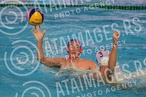 The match for the third place at the FINA World Junior Championship between the teams of Spain and the Netherlands was played at the pool on May 25. Milan Gale Muskatirovic.Mec za trece mesto na FINA Svetskom prvenstvo za juniore izmedju ekipa Span
