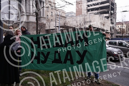 Anniversary of the first traffic blockade against lithium mining, at the invitation of the Association of Environmental Organizations of Serbia.Godisnjica prve blokade saobracaja protiv rudarenja litijuma, na poziv Saveza ekoloskih organizacija Srb