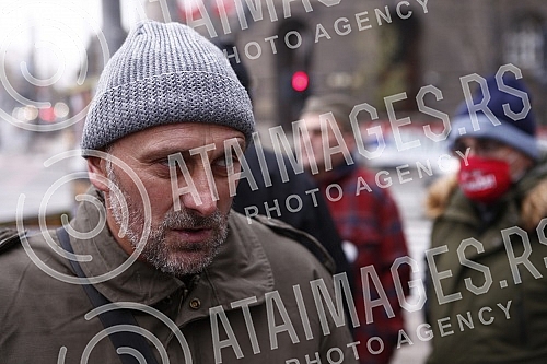 Anniversary of the first traffic blockade against lithium mining, at the invitation of the Association of Environmental Organizations of Serbia.Godisnjica prve blokade saobracaja protiv rudarenja litijuma, na poziv Saveza ekoloskih organizacija Srb