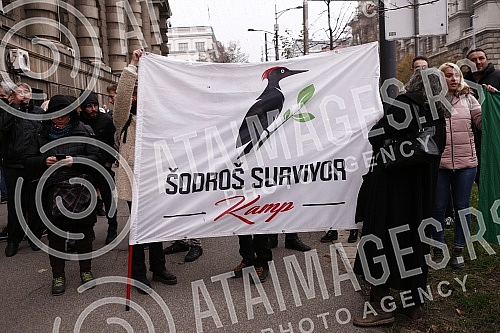 Anniversary of the first traffic blockade against lithium mining, at the invitation of the Association of Environmental Organizations of Serbia.Godisnjica prve blokade saobracaja protiv rudarenja litijuma, na poziv Saveza ekoloskih organizacija Srb