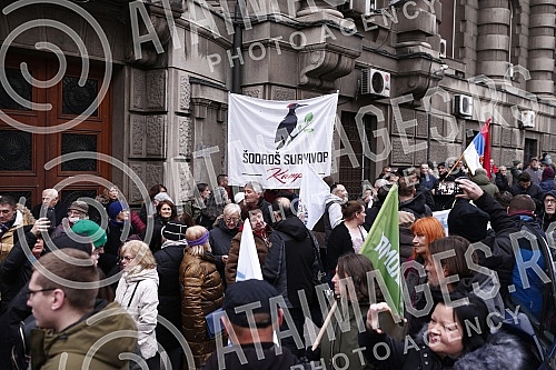 Anniversary of the first traffic blockade against lithium mining, at the invitation of the Association of Environmental Organizations of Serbia.Godisnjica prve blokade saobracaja protiv rudarenja litijuma, na poziv Saveza ekoloskih organizacija Srb