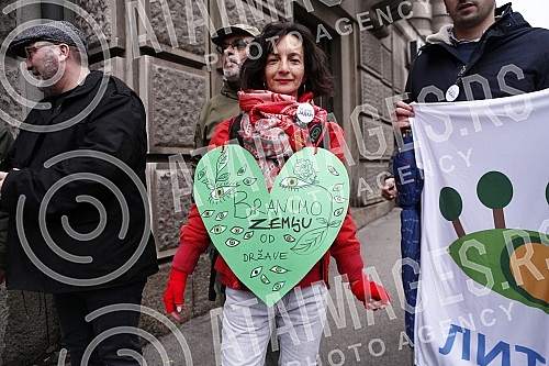 Anniversary of the first traffic blockade against lithium mining, at the invitation of the Association of Environmental Organizations of Serbia.Godisnjica prve blokade saobracaja protiv rudarenja litijuma, na poziv Saveza ekoloskih organizacija Srb