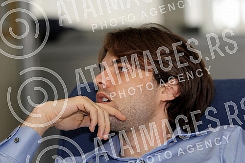 Sam Shankland, americki sahovski velemajstor (American chess player) u poseti Beogradu posle zavrsene 41. Sahovske olimpijade u Norveskoj (Tromso 2014 Chess Olympiad) i svojene zlatne medalje u Tromzu (Tromso/Norway)