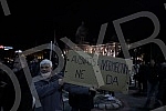 Protest against the introduction of kovid passes in front of the National Assembly of Serbia.Protest protiv uvodjenja kovid propusnica ispred Narodne skupstine Srbije.