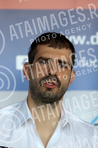 Press conference by Dusan Borkovic on the occasion of the announcement for the new season.Pres konferencija Dusana Borkovica povodom najave za novu sezonu.