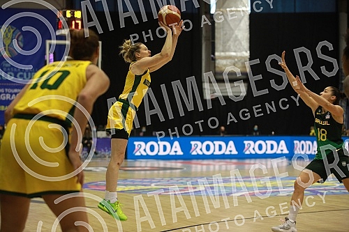 The first match of Group A in the FIBA Women's Basketball World Cup 2022 Qualifying Tournament between the national teams of Australia and Brazil was played in the Ranko Zeravica hall.Prva utakmica Grupe A na kvalifikacionom turniru za Svetsko prve