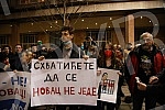 In front of the building of the Presidency, a protest initiative of the Start - Change and the Association of Environmental Organizations of Serbia with a request to permanently ban the exploration and exploitation of pine and lithium on the territor