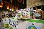 In front of the building of the Presidency, a protest initiative of the Start - Change and the Association of Environmental Organizations of Serbia with a request to permanently ban the exploration and exploitation of pine and lithium on the territor