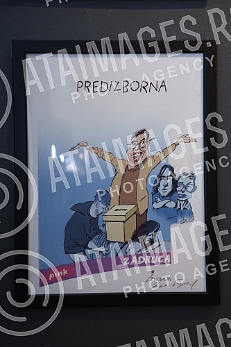 An exhibition of caricatures by the famous illustrator Dusan Petricic entitled 