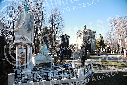 On the occasion of the Day of Russian Diplomat, Russian Ambassador to Serbia Alexander Botsan-Kharchenko participated, together with other representatives of the Russian Embassy in Serbia, in a ceremony of fasting and laying wreaths at the grave of R