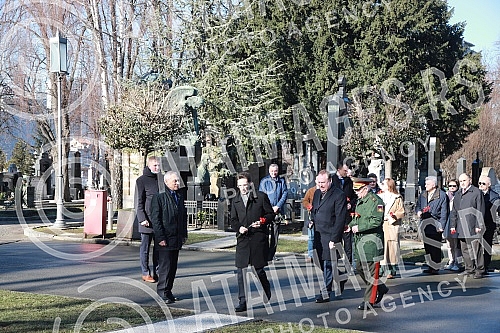 On the occasion of the Day of Russian Diplomat, Russian Ambassador to Serbia Alexander Botsan-Kharchenko participated, together with other representatives of the Russian Embassy in Serbia, in a ceremony of fasting and laying wreaths at the grave of R